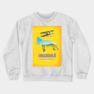 haleakalā national park Hawaii travel poster Crewneck Sweatshirt